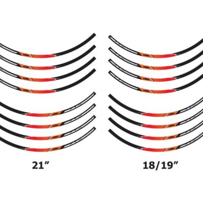 Wheel rim sticker kit
